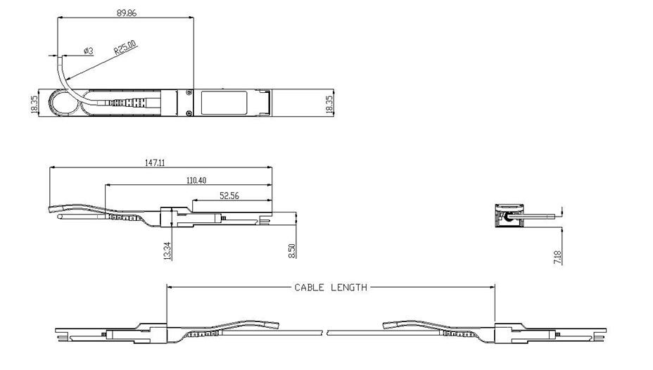 qsfp aoc drawing