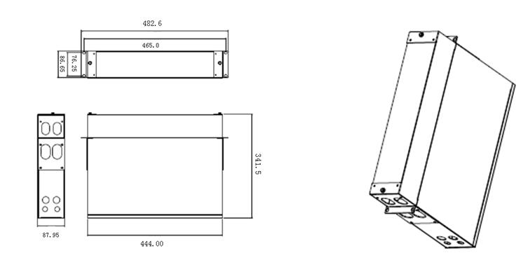 2U patch panel