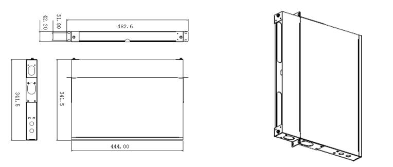 1U patch panel