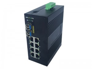 industrial fiber switch 3 sfp 610100m utp ports
